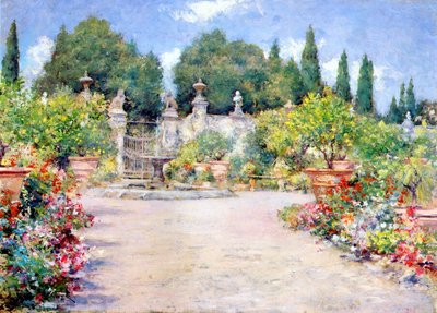 An Italian Garden by William Merritt Chase